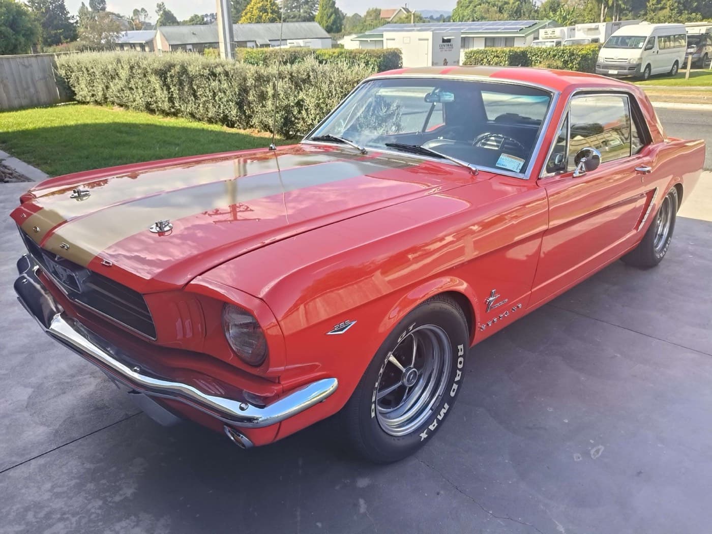 Classic Ford Mustang available for school ball and formal car hire in the Waikato